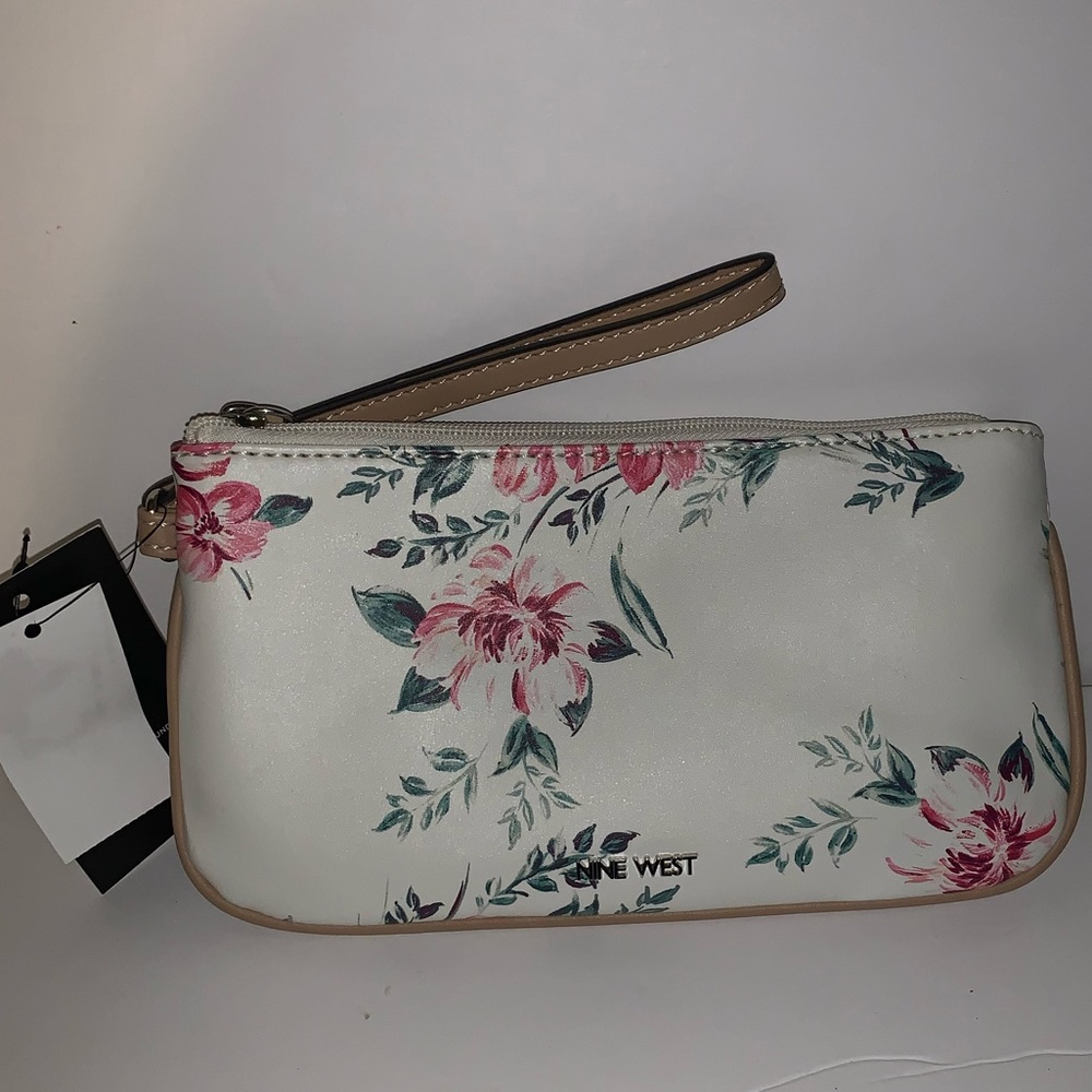 Nine West Floral Wristlet